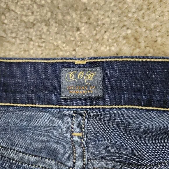 Citizens Of Humanity Dark Blue Straight Leg Jeans - Picture 5 of 15